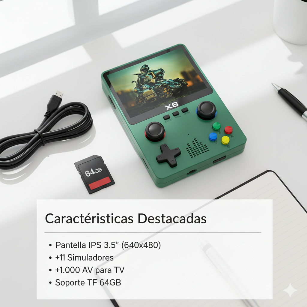 Consola Retro X6 HD 10000 juegos emulado