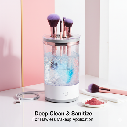 Limpiador brochas de maquillaje